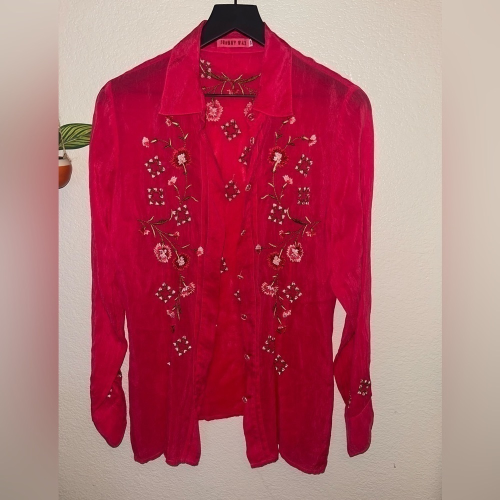 Johnny was button down blouse